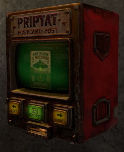 Pripyat Postcard Post Machine